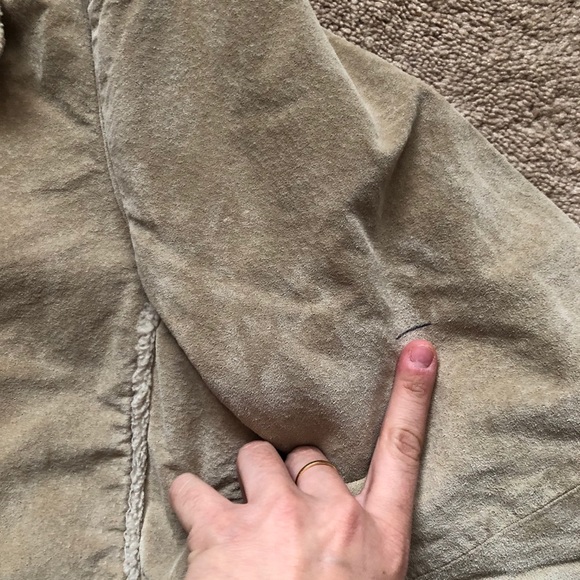 Vintage suede quilted jacket - Picture 4 of 5